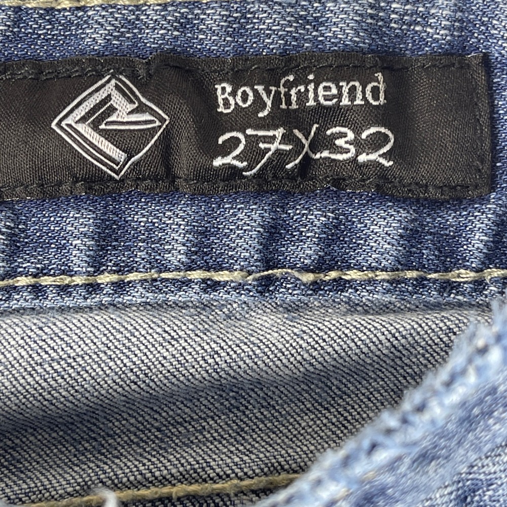 Rock & Roll Cowgirl Jeans Women 27/32 Blue Bootcut Flare Distressed W2-1383 - Picture 9 of 13
